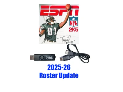 ESPN NFL 2K5 2025-26 Roster Update Original Xbox USB + Cable Adapter 2025 2026 - Image 1 of 2