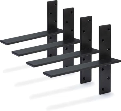 Free Hanging Countertop Support Bracket 16" Lx2.5 W 4 Pack Heavy Duty Hidden - Image 1 of 4