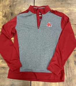 Boston Red Sox Cutter & Buck men’s 1/4 Zip Dry Tech SPF 50+ Pullover Size Medium - Picture 1 of 9