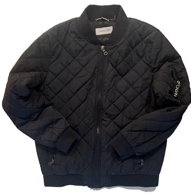 Calvin Klein Men's Black Polyester Puffer Quilted Jacket Full Zip Medium *READ* - Image 1 of 4