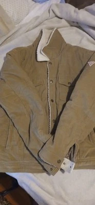 Guess Mens Coat Tan XL - Image 1 of 4