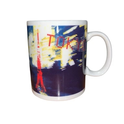 Винтажная кофейная/чайная кружка Starbucks дизайн Tokyo Japan City Lights 2003 б/у в отличном состоянии 12 унций - Изображение 1 из 4