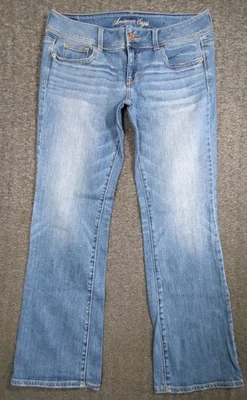 American Eagle Women's Slim Boot Jeans 10 (34x30.5) 8" Rise Stretch Cowgirl   - Image 1 of 4