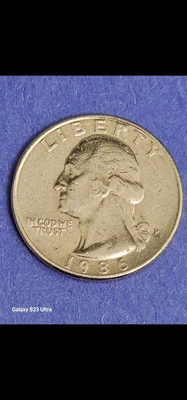 1986P Washington Quarter Dollar, Mint Mark Error, Weak Strike & Die Errors! - Image 1 of 4