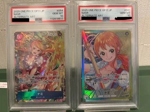 PSA 10 2025 Nami OP11-041 Leader OP11-054 Parallel SR Set One Piece Card Game JP - Picture 1 of 6