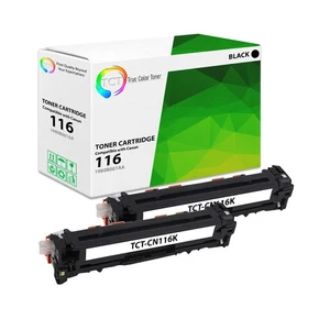 TCT 2PK 116 Black Toner Cartridge Set For Canon Imageclass MF8050cn MF8080cw - Picture 1 of 6