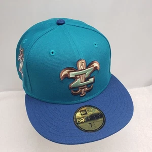 New Era Myfitteds New Orleans Zephyrs 59FIFTY Fitted Hat Cap Size 7 1/2 - Picture 1 of 6