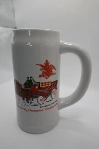 Vintage Anheuser Busch Budweiser Champion Clydesdale Beer Mug - Picture 1 of 16