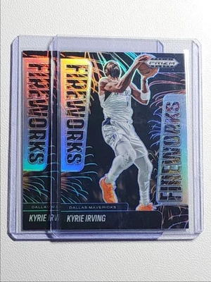 [2] KYRIE IRVING 2024-25 PANINI PRIZM FUEGOS ARTIFICIALES NEGROS PLATA #11 Q4856 Foto 1 de 2