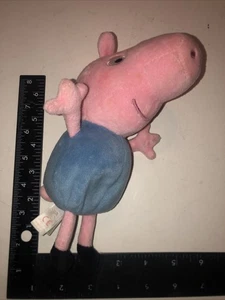Ty Beanie Babies Peppa Pig Brother George 8" Plush See Pictures B - Picture 1 of 5