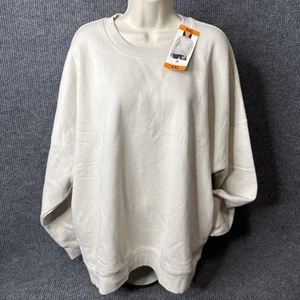 Tuff Athletics Pullover Damen XXL matt Perlen Baumwollmischung Seitentaschen - Bild 1 von 10