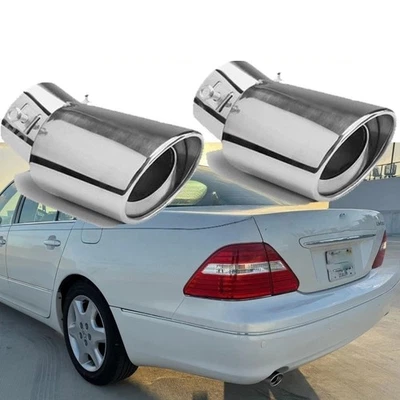 For Lexus LS 430 2PC Car Tail Pipe Exhaust Rear Muffler Tailpipe Tip - Image 1 of 4