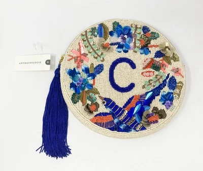 Bolso de Noche Anna Harlow Russo Monograma de Anthropologie - Con Cuentas - C Foto 1 de 4