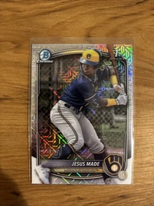 2025 Bowman - Chrome Prospects Jesus Made #BCP-50 Mojo Refractor (RC) - Picture 1 of 2