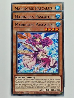 Yu Gi Oh - 3x LED9-EN039 Marincess Pascalus - Common - Image 1 of 4