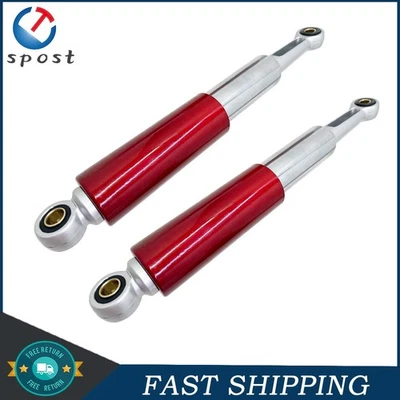 Amortiguadores traseros para Honda CL/CT70 XL75 CL/CT/CM/S90 CM91 CT110 2x rojo y cromo 13,5" Foto 1 de 4