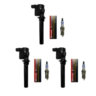 Juego de 3 bobinas de encendido + 3 bujías Motorcraft para Ford Mazda 2000-08 Foto 1 de 3