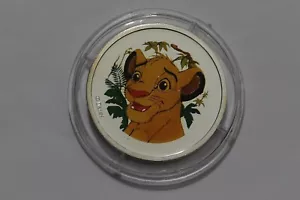 🧭 🇩🇪 Medal - Disney's Lion King Simba Silver plated 22Gr. 35mm B63 XI6 - Picture 1 of 2