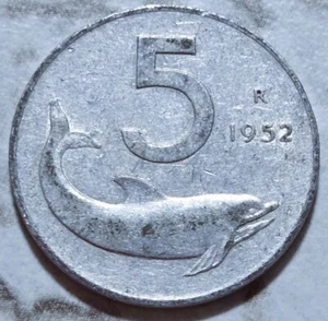 1952 Italy 5 Lire Coin Free S&H BIN266 - Picture 1 of 2