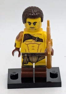 Lego Series 17 Minifigure Gladiator with Trident & Stand 71018 - Picture 1 of 4
