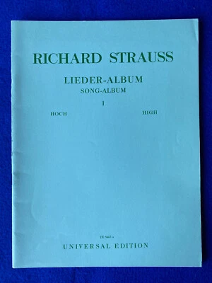 Richard Strauss LIEDER - ALBUM I für Hohe Stimme mit Klavierbegleitung UE. 5463a - Bild 1 von 4