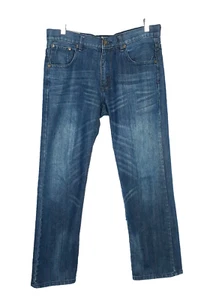 Fusai 1997 Straight Leg Jeans Mens Size 34x29 Dark Wash 100% Cotton - Picture 1 of 12