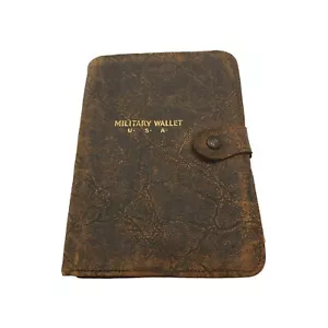 U.S. Soldiers Wallet WW2 Leather Photo Album With Pictures Of Family 1943, '44 - Picture 1 of 11