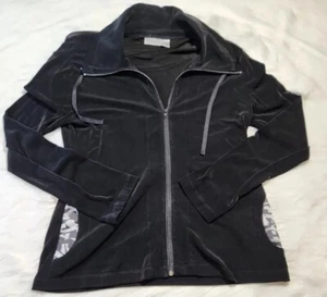 Chico's Travelers Jacket Womens Size 1 Long Sleeve Acetate Stretch Pockets - Picture 1 of 6