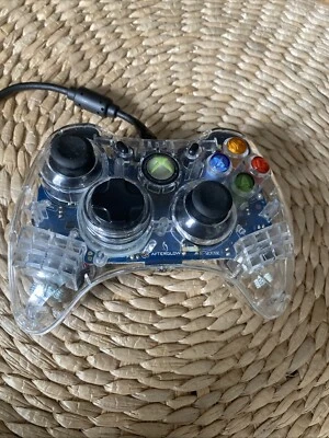 Afterglow PL-3702 Xbox 360 Clear LED Wired Controller Untested - Image 1 of 4