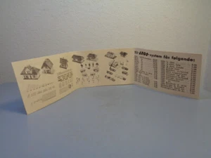 LEGO SYSTEM DINAMARCA VINTAGE AÑOS 50 COMPETENCIA CARPETA/LISTA DE PRECIOS ULTRA RARO COMO NUEVO - Imagen 1 de 8