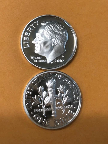 2002 S SILVER GEM PROOF ROOSEVELT DIME. THIS IS REALLY NICE! HIGH GRADE! Cover