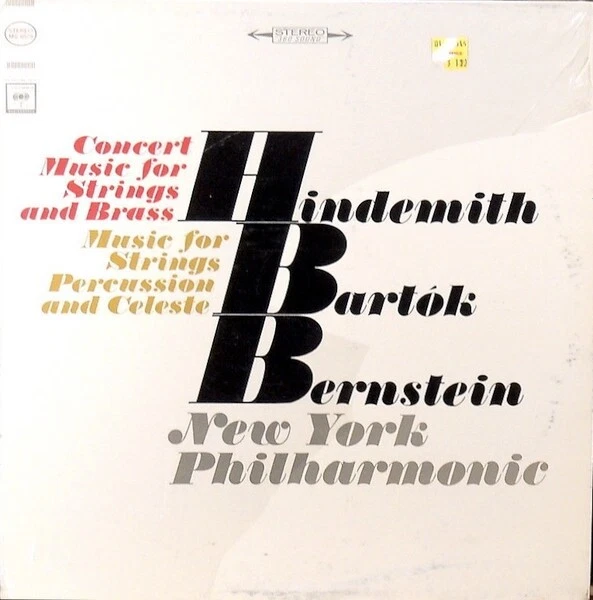 Music For Strings, Percussion & Celesta / Concert Music For S MS-6579 Vinyl 12'' - Image 1 of 1