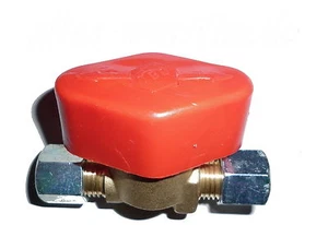 Absperrventil 8mm mit Stahlschneidringen und Stahlmuttern - Bild 1 von 1