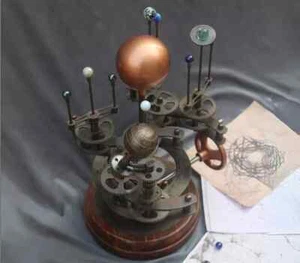 Fully Functional Solar System Celestial Model Antique Orrery with Saturn - Picture 1 of 5