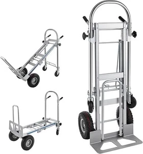 Convertibe Aluminum Hand Truck 4 in 1 Folding Dolly Cart 1000lbs Multifunctional - Picture 1 of 9