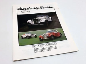 Prototype Research 1952 MG TD Roadster hoja informativa folleto - Imagen 1 de 1
