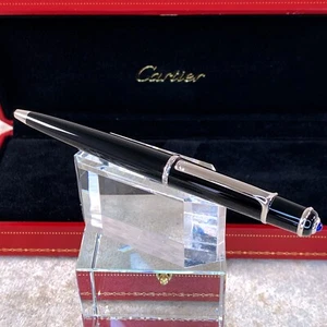 Original Cartier Kugelschreiber MINI Diabolo schwarz Harz Palladium Finish mit Box - Bild 1 von 18