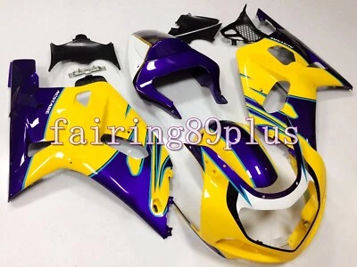 Kit de carenado de inyección ALSTARE ABS amarillo púrpura apto para 2001-03 GSXR600 GSXR750 Foto 1 de 4