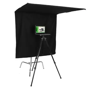 4'x4' Solid Floppy Black Flag 48x48" with Pock, Thick Cotton Cloth, Fabric Only - Picture 1 of 9