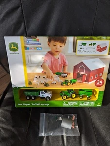 Tomy Complete 1/64 Farm Tractor Barn Animals Playset  With Bonus Pigs Lot  - Picture 1 of 4