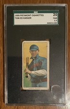 1909 Piedmont Cigarettes T206 Ed Karger 20 Fair 1.5