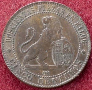 España 5 Centimos 1870 (C1212) - Imagen 1 de 2