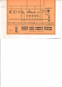 Service Schema for Uher 4002 Report Stereo, 4004 Report Stereo - Picture 1 of 1