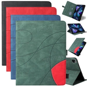 For iPad 6/7/8/9/10th Pro 11 Air 5 4 3 Mini Leather Flip Case Smart Stand Cover - Picture 1 of 74