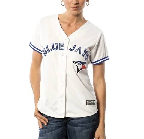 Toronto Blue Jays Majestic Cool Base Jersey White Women's Size XXL Cover