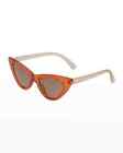 Molo Girl's Sola Red Cat-Eye Sunglasses  ($45) w/tax (Rusty)
