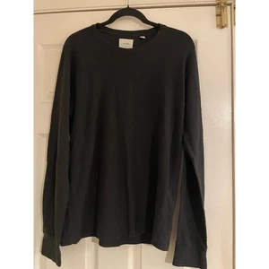 Billy Reid Waffelstrick grau Freizeitshirt Gr. Large - Bild 1 von 9