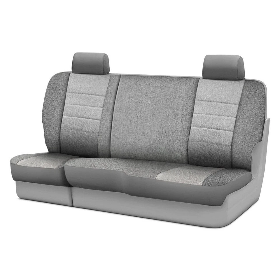 For Chevy Silverado 3500 HD 14 Series 2nd Row Dark Gray & Light Gray Seat Covers Foto 1 de 4