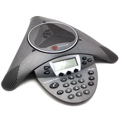 Polycom Soundstation IP6000 Conférence Tastierino VoIP IP Phone PoE Téléphone - Image 1 of 4