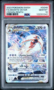 PSA 10 DEOXYS VSTAR GG46/GG70 FULL ART CROWN ZENITH POKEMON 😍 - Picture 1 of 2